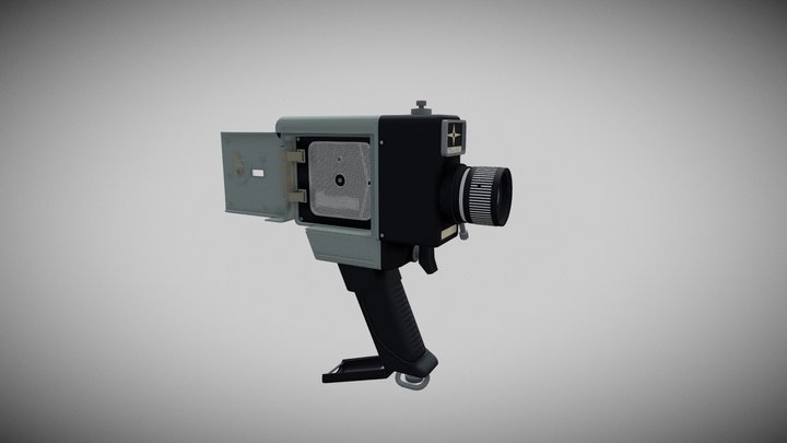Camera Super 8 HYMART 135 1960s 3D Model