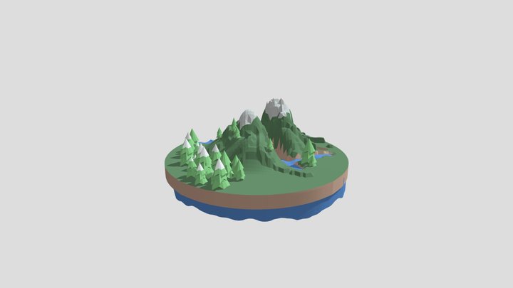 low poly for sketchfab 1 3D Model