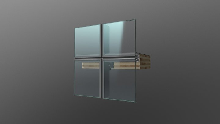 Timber Framed Slab Edge R0 3D Model