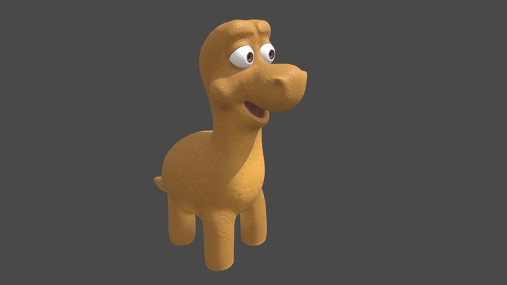 Course Dino 3D Model