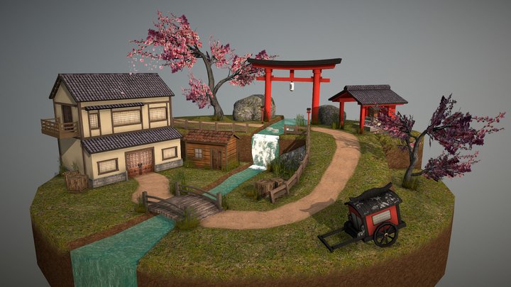 DAE Diorama - Grandma's House 3D Model