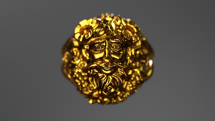 Bacchus Ring 3D Model