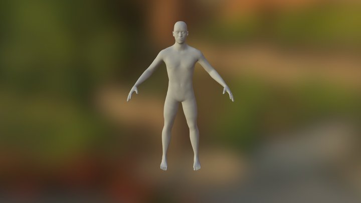 Basic Man Model 3D Model