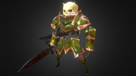 Skull Knight 3D Model