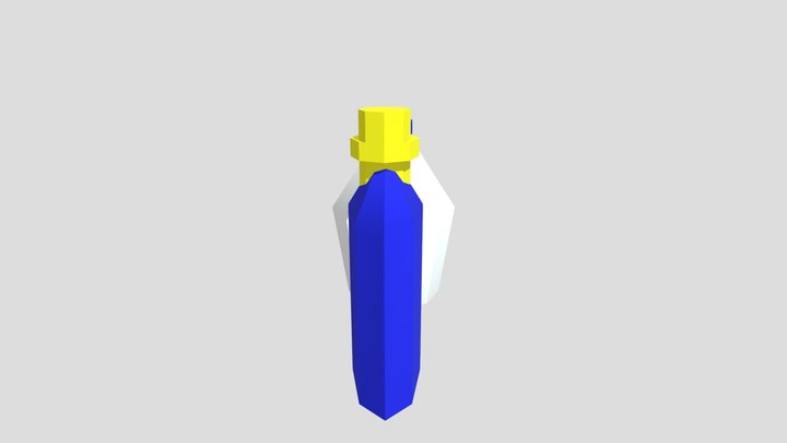 Low-Poly Laundry Detergent bottles 3D Model