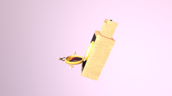 Mirror Bow with Texture 3D Model