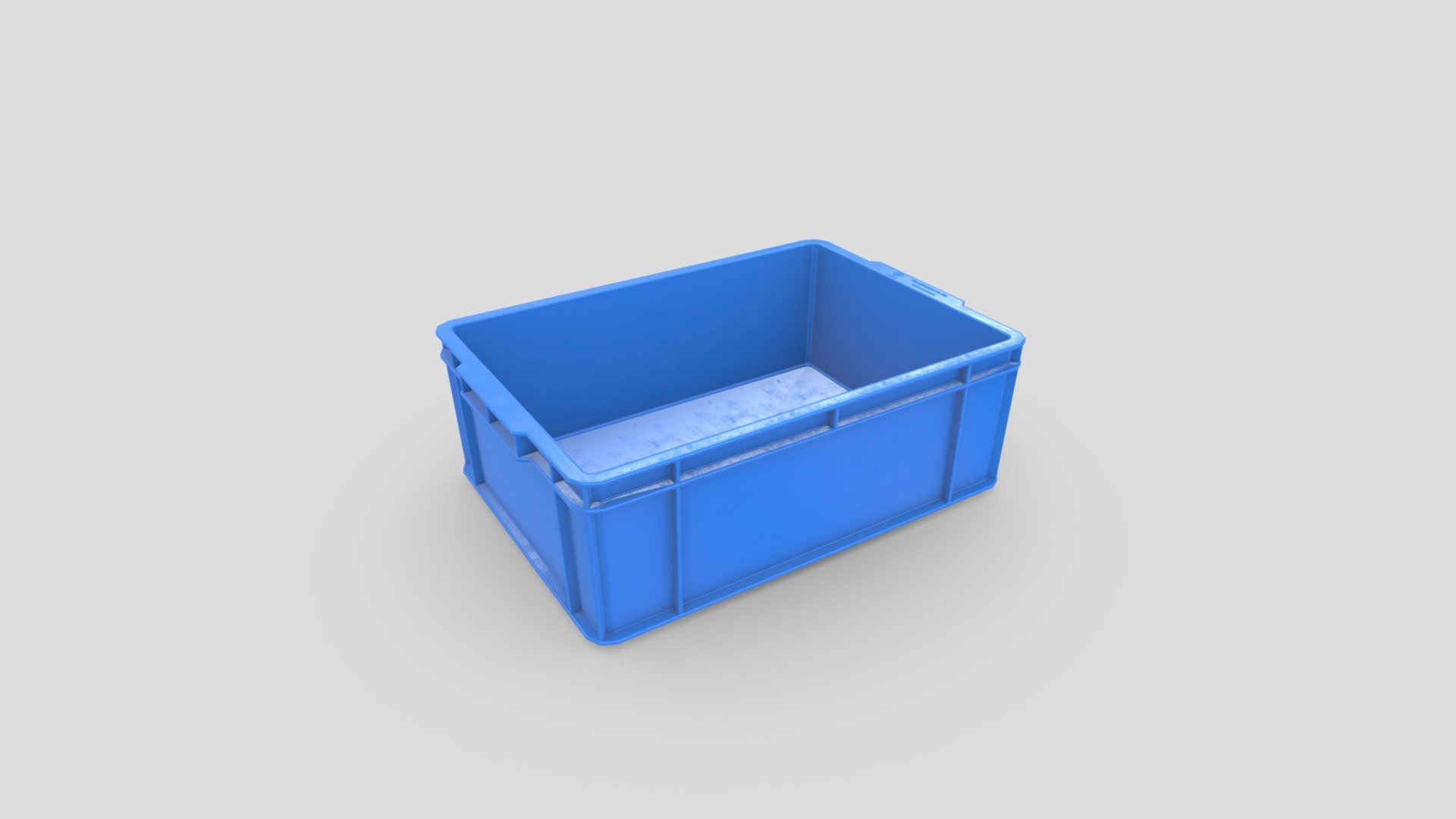 Blue Industrial Plastic Crate - Buy Royalty Free 3D model by Alvin Suen ...