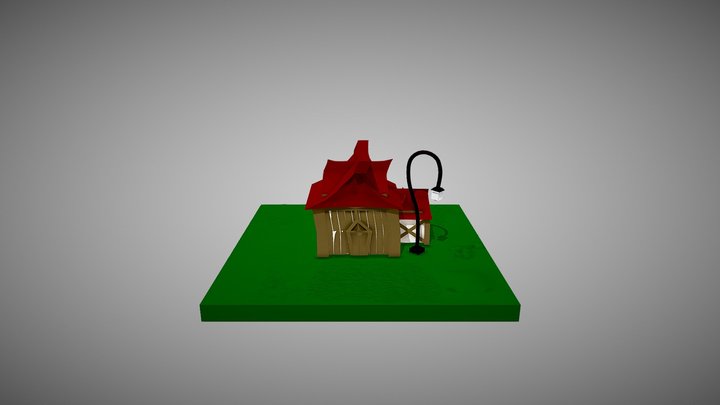 Maison Colorée 3D Model