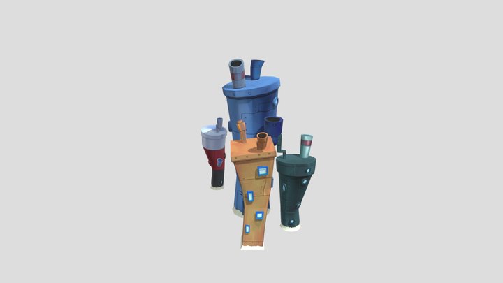 Down Town Bikini Bottom Tscp 3D Model