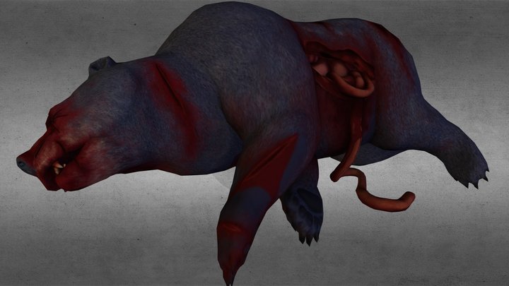 Bear Carcass 3D Model