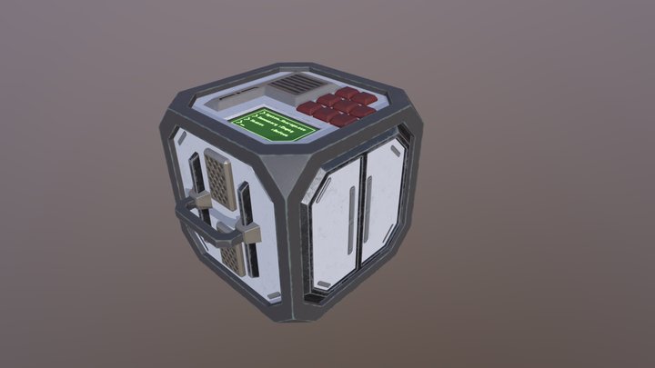 High tech storage crate 3D Model