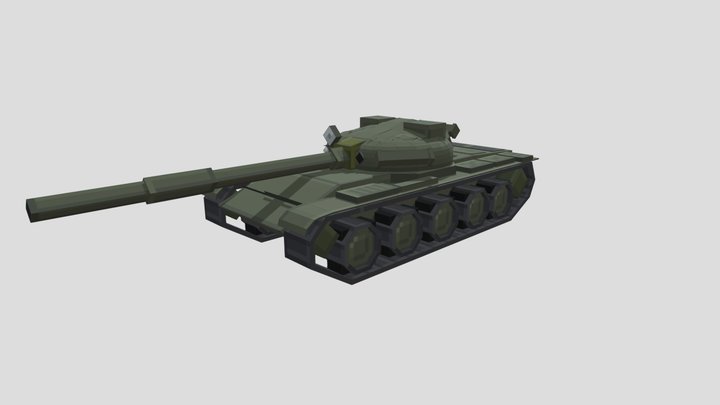T-62 Afghan pack 3D Model