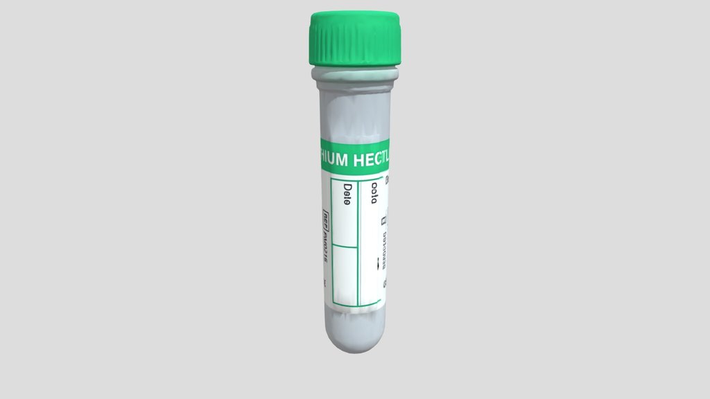 Vet Vial_with_ Green_ Cap_obj