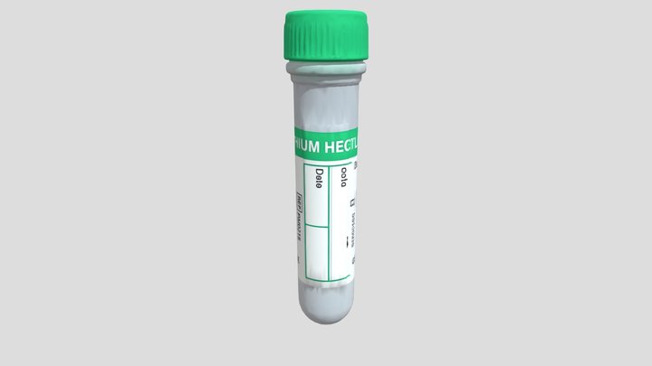 Vet Vial_with_ Green_ Cap_obj – Modelo 3D gratuito STL