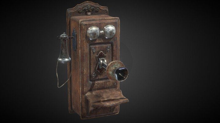 Old Telephone 3D Model
