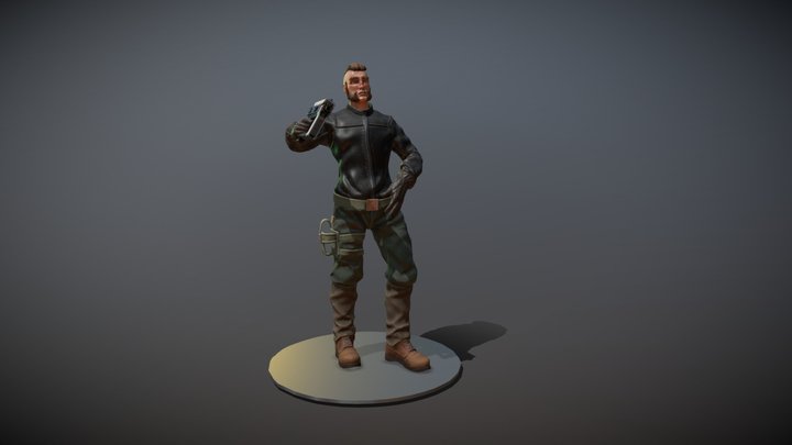 Chara Pose 3D Model