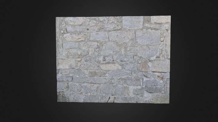 Stone Wall 3D Model