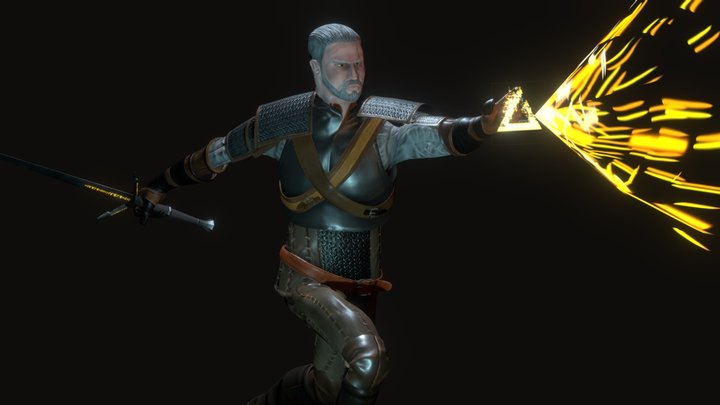 Geralt Of Rivia - Retopology 3D Model