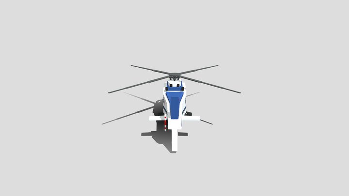 Jurassic Genesis Augusta Helicopter 3D Model