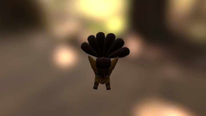 Golden Vulpix 3D Model