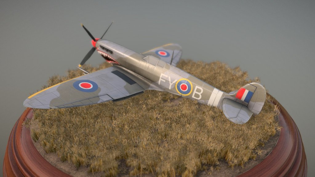 Sketchfab Challenge - Spitfire Texturing
