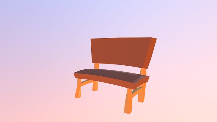 Bench T 3D Model