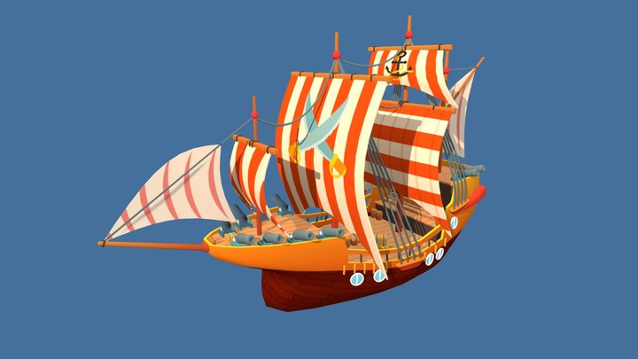 pirate ship 3D Model