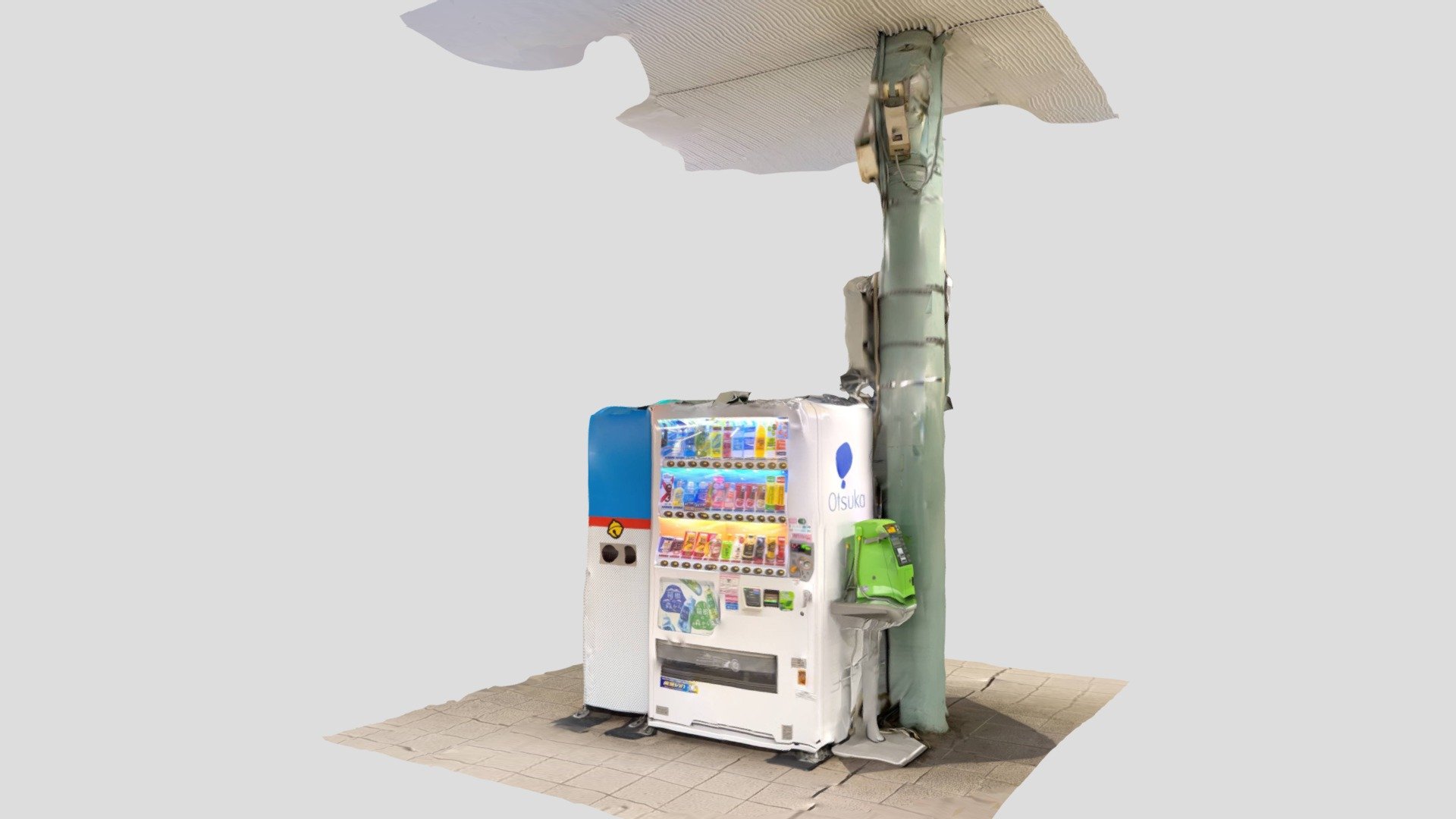Vending Machine dressed as Doraemon