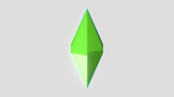 sims green diamond by iayseozdemir 3D Model