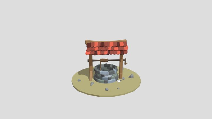 Well Lowpoly 3D Model