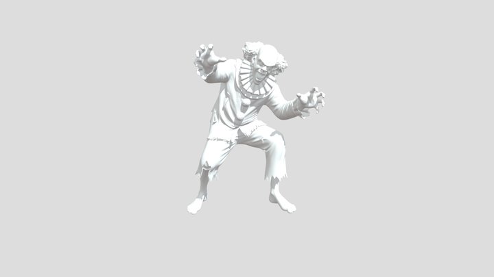 Zombie clown (Cookies phobia) 3D Model