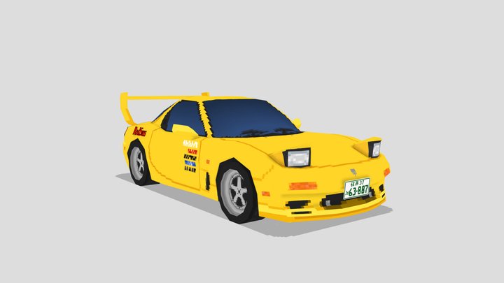 RX7 FD "RedSuns" Keisuke Takahashi 3D Model