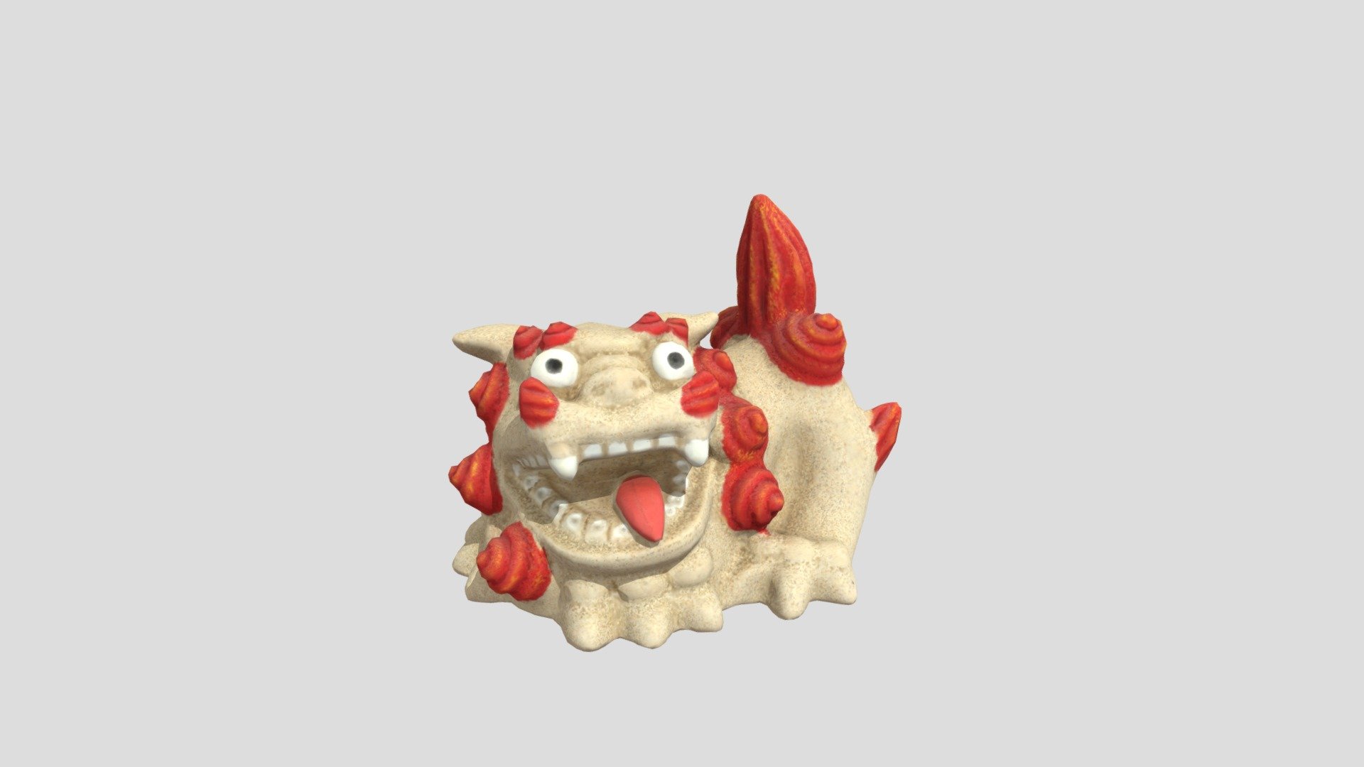 Okinawan lion — Sketchfab embed 3D viewer
