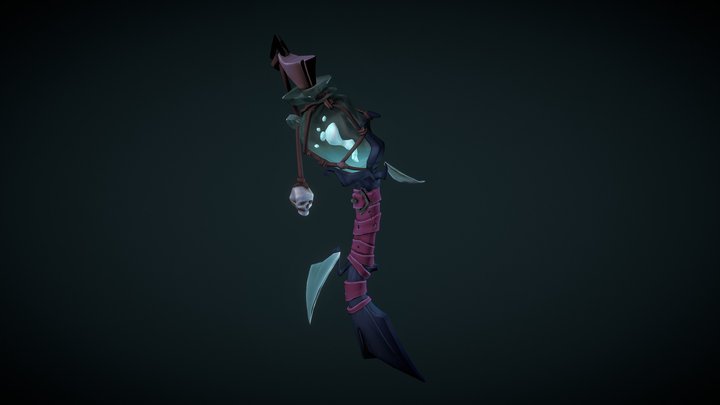 Poisonous wand - Asset for games 3D Model