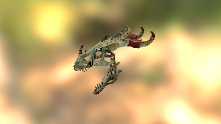 DragonSkull 3D Model