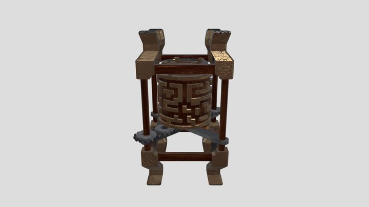 FMP production: Ancient Puzzle box 3D Model