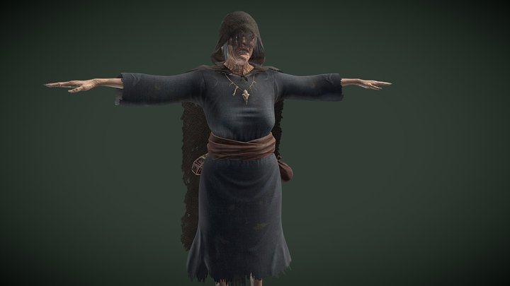 Witch 3D Model