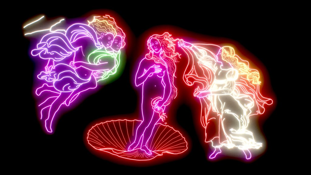Birth Of Venus In Neon