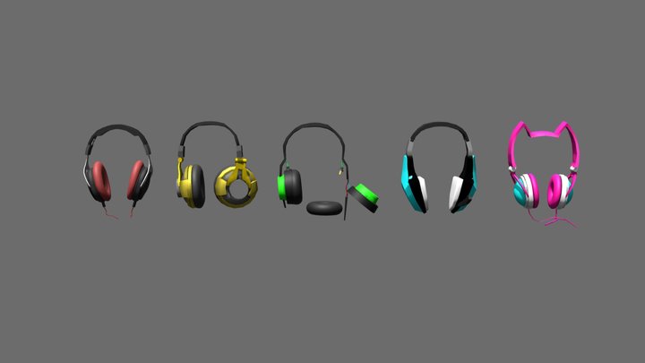 Headphones_draft 3D Model