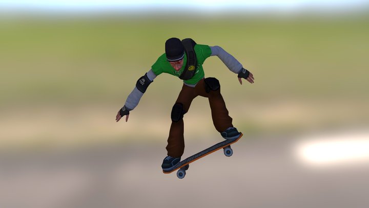 Skateboarder mike 3D Model