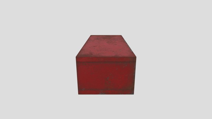 Coffeetable MD01_rusted_abandoned 3D Model