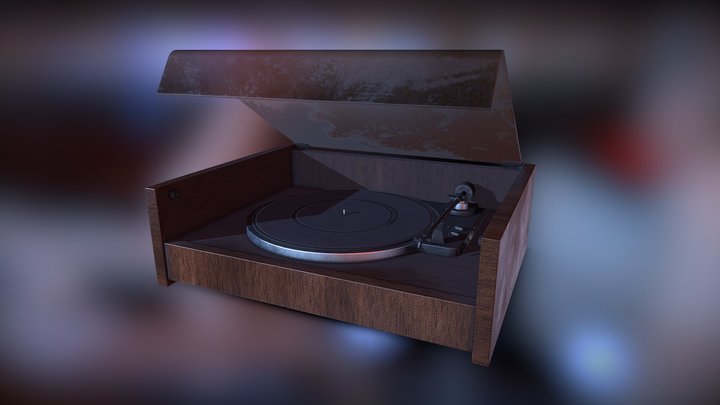 Vinyl Record Player – Modello 3D gratuito STL