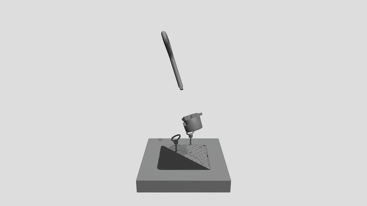 Tristar Manhole Animation V2 3D Model