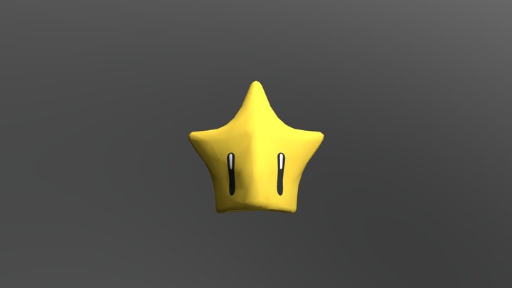 Super Star Hat 3D Model