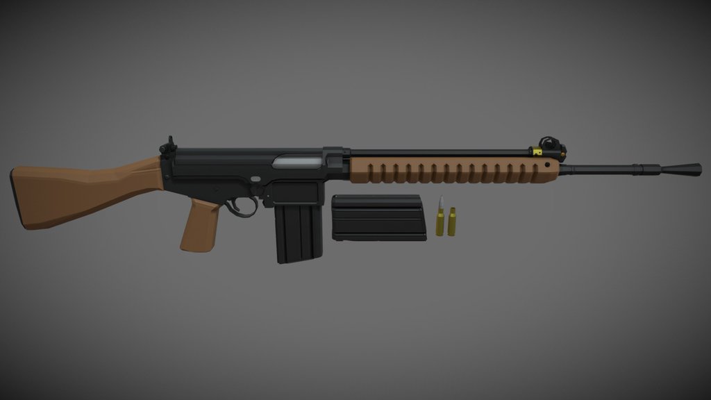 low-poly .280 FAL