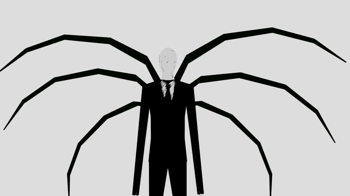 (Old) Slender Man w/Tentacle (Father) 3D Model