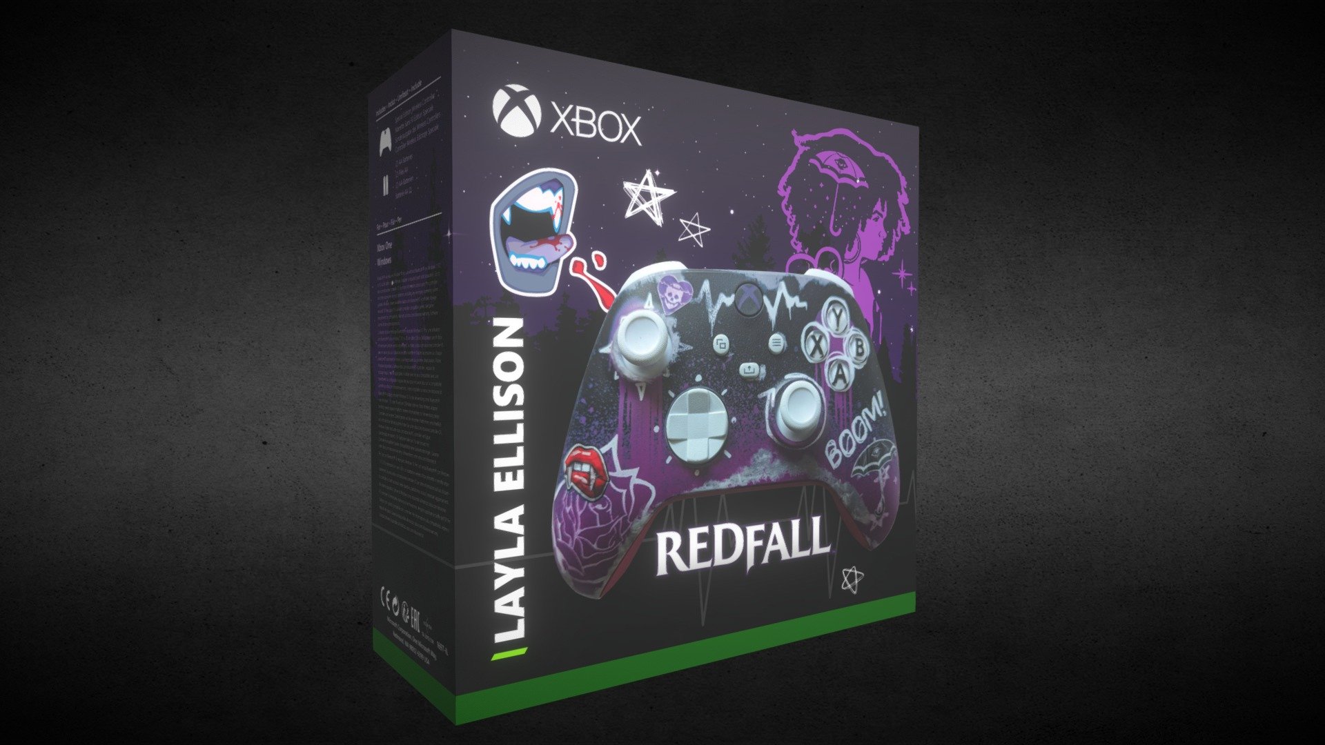 Xbox Controller Sleeve - Redfall - Layla — Sketchfab embed 3D viewer