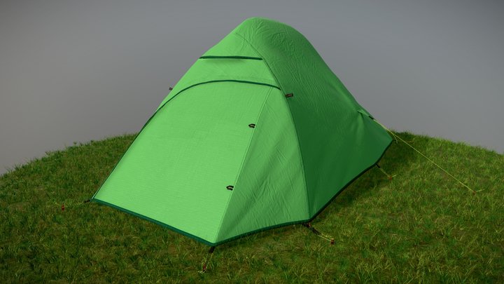 Tent closed 3D Model