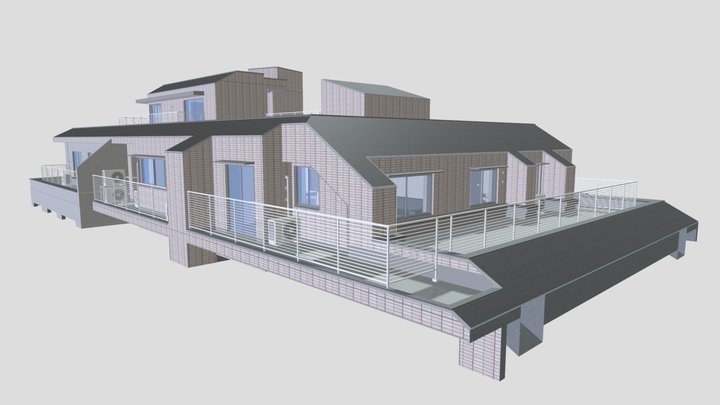 small apartment 2 　4F+PHF in japan 3D Model