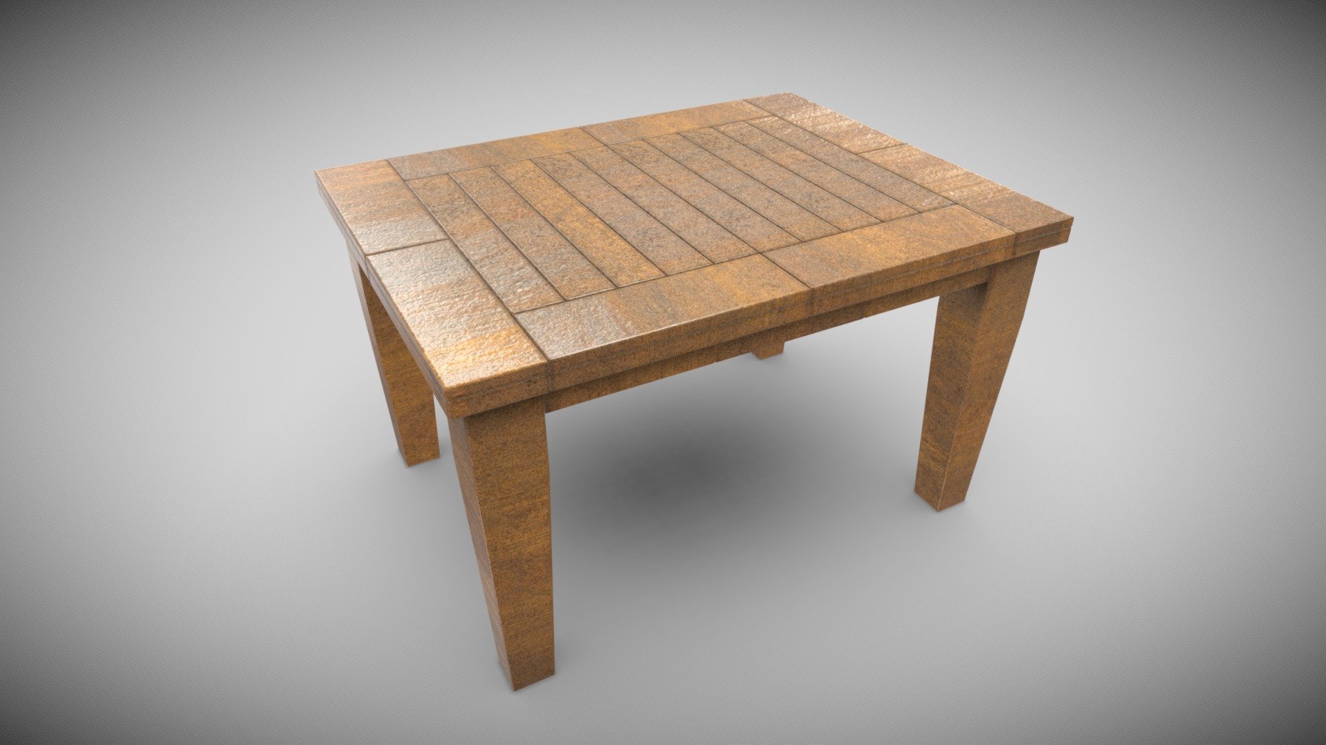 Dining Table - 3D Wooden Furniture - 3D model by Kailash H Kanojia ...